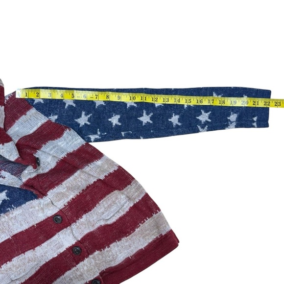 Denim & Supply Ralph Lauren American Flag Sweater Cardigan Size Medium Cotton - Picture 15 of 16